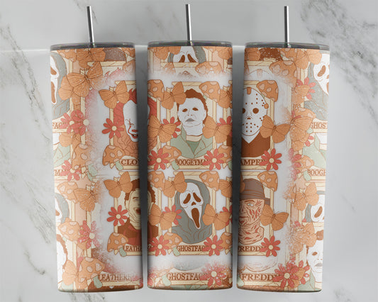 HORROR TAROT COLLAGE TUMBLER WRAP - NO LICENSING REQUIRED - JULY 2023