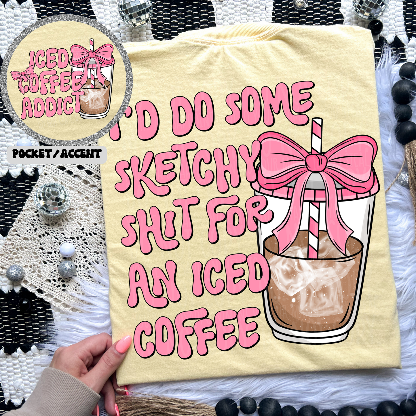 SKETCHY SHIT FOR ICED COFFEE PNG DESIGN - NO LICENSING REQUIRED - DECEMBER 2024