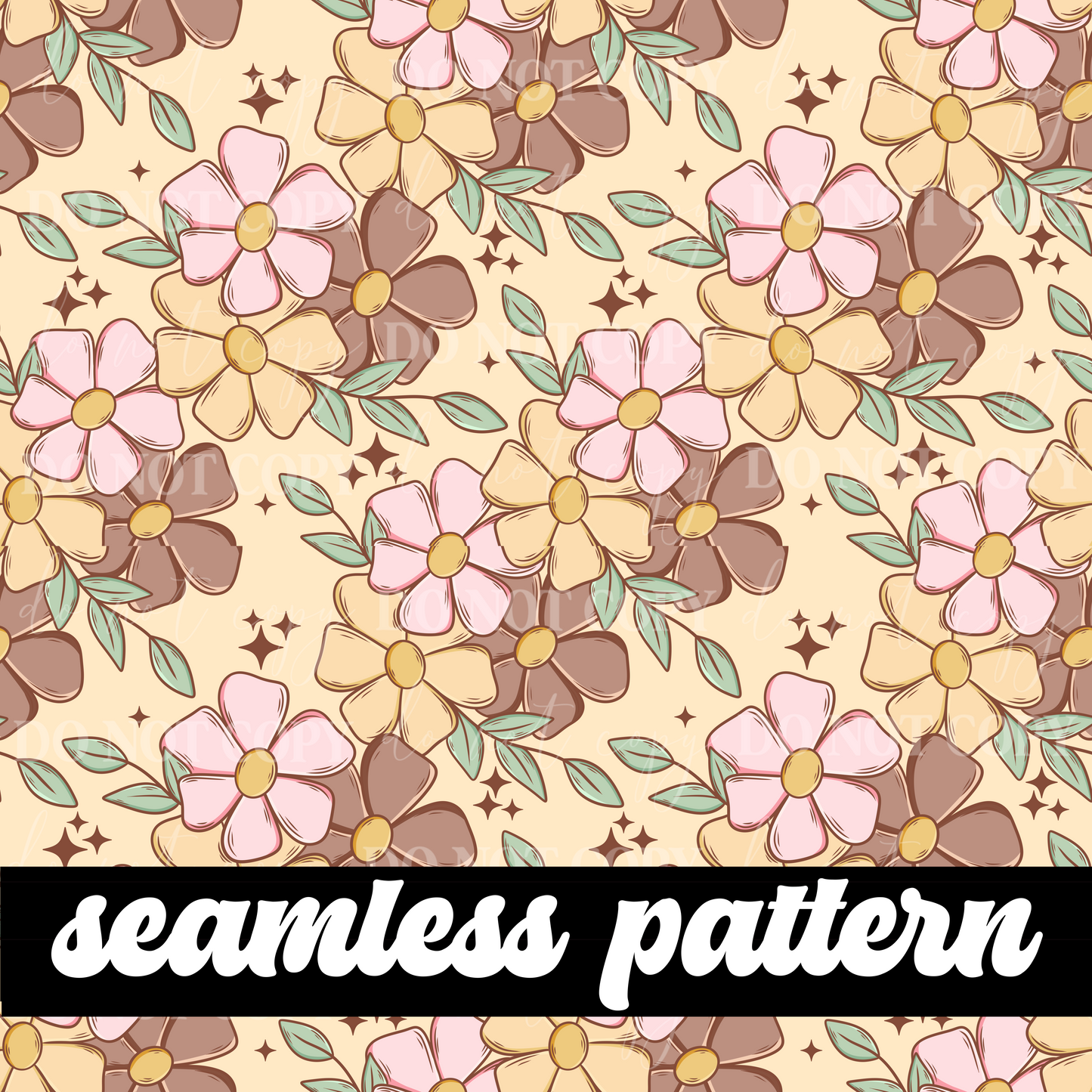 BOHO FLORALS SEAMLESS