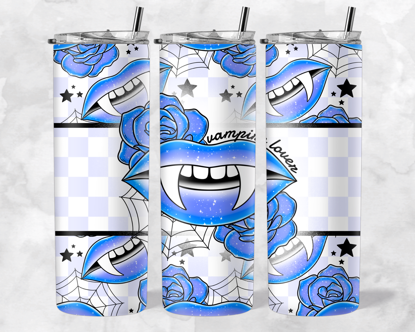 VAMPIRE LOVER BLUE TUMBLER WRAP