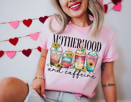 MOTHERHOOD & CAFFEINE PNG