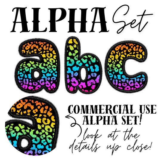 RAINBOW CHEETAH ALPHA SET