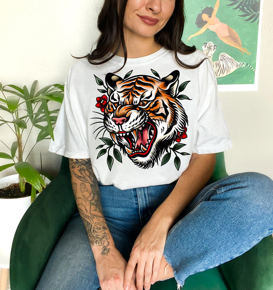 tattoo style tiger png | sublimation png | popular png | trendy png | digital download | png file | ready to print png | full color png